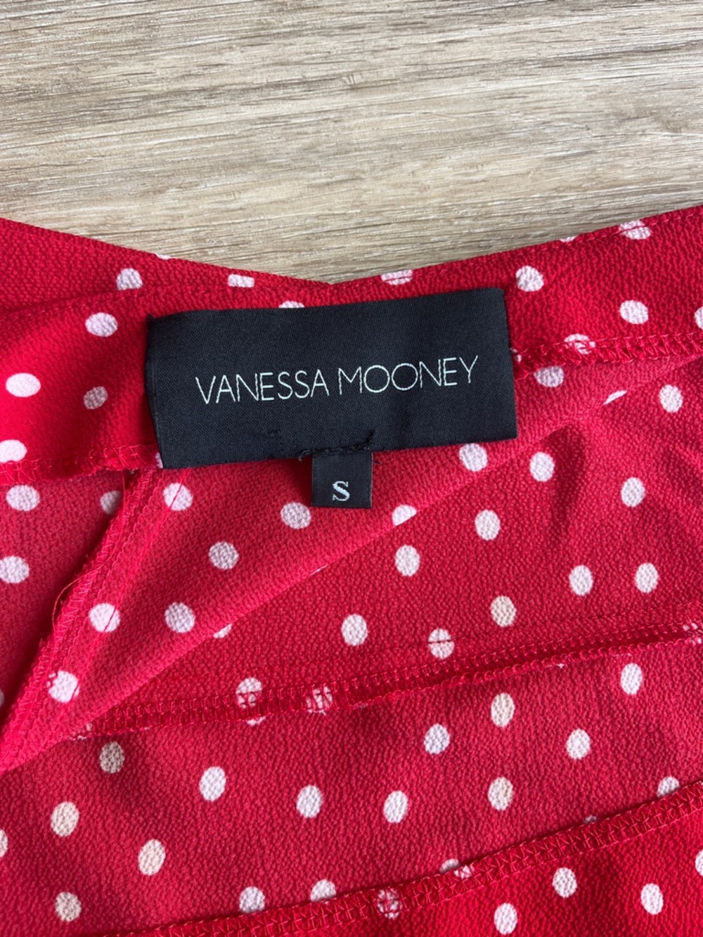 Vanessa Mooney Red Polka Dot Backless Halter Dress - Picture 3 of 3